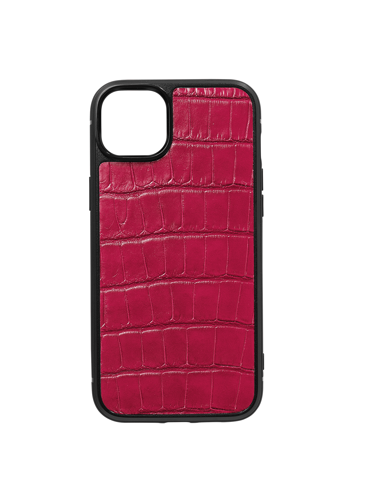 iphone case 14 leather crocodile pink
