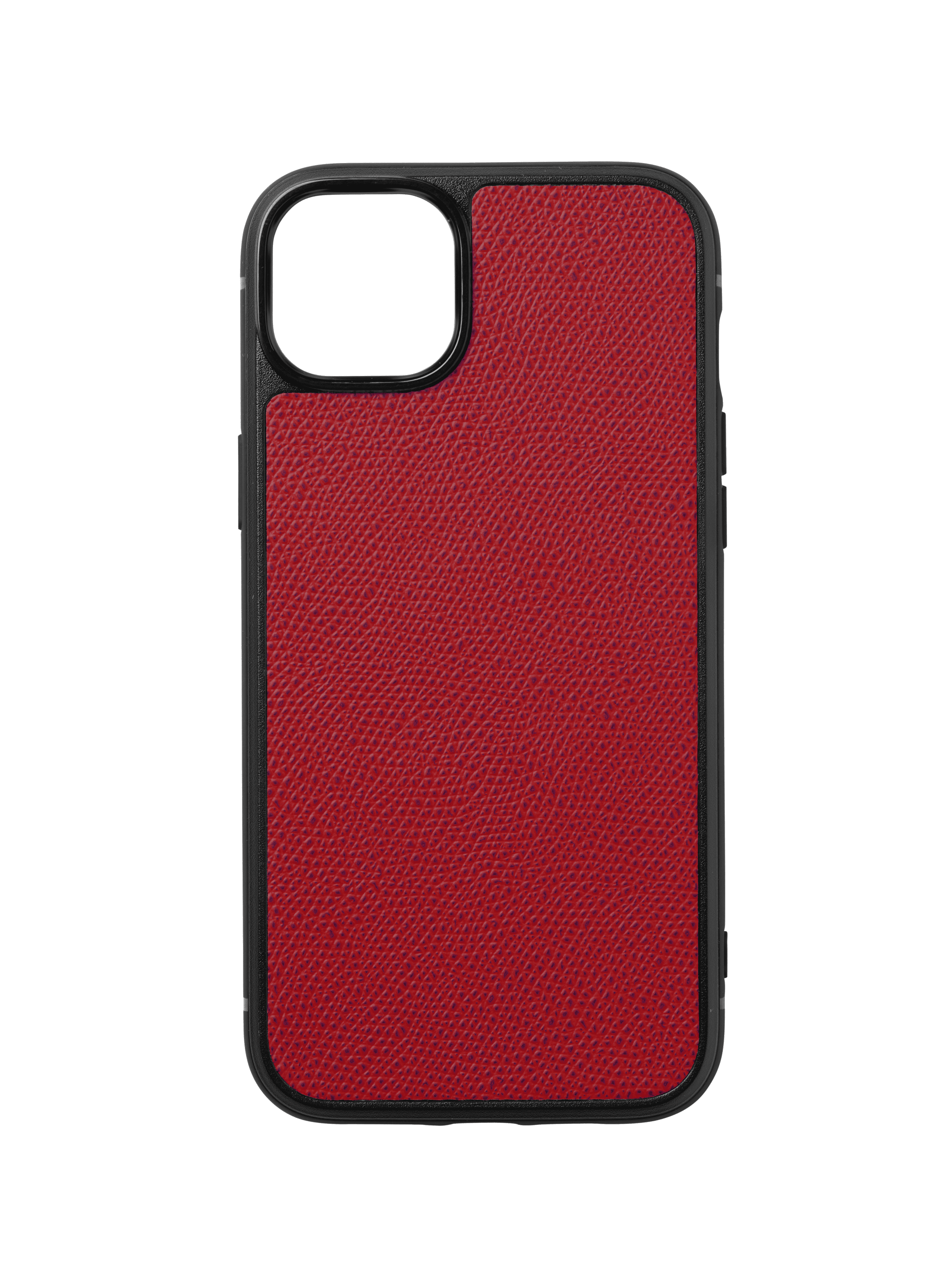 coque iphone 14 cuir veau rouge