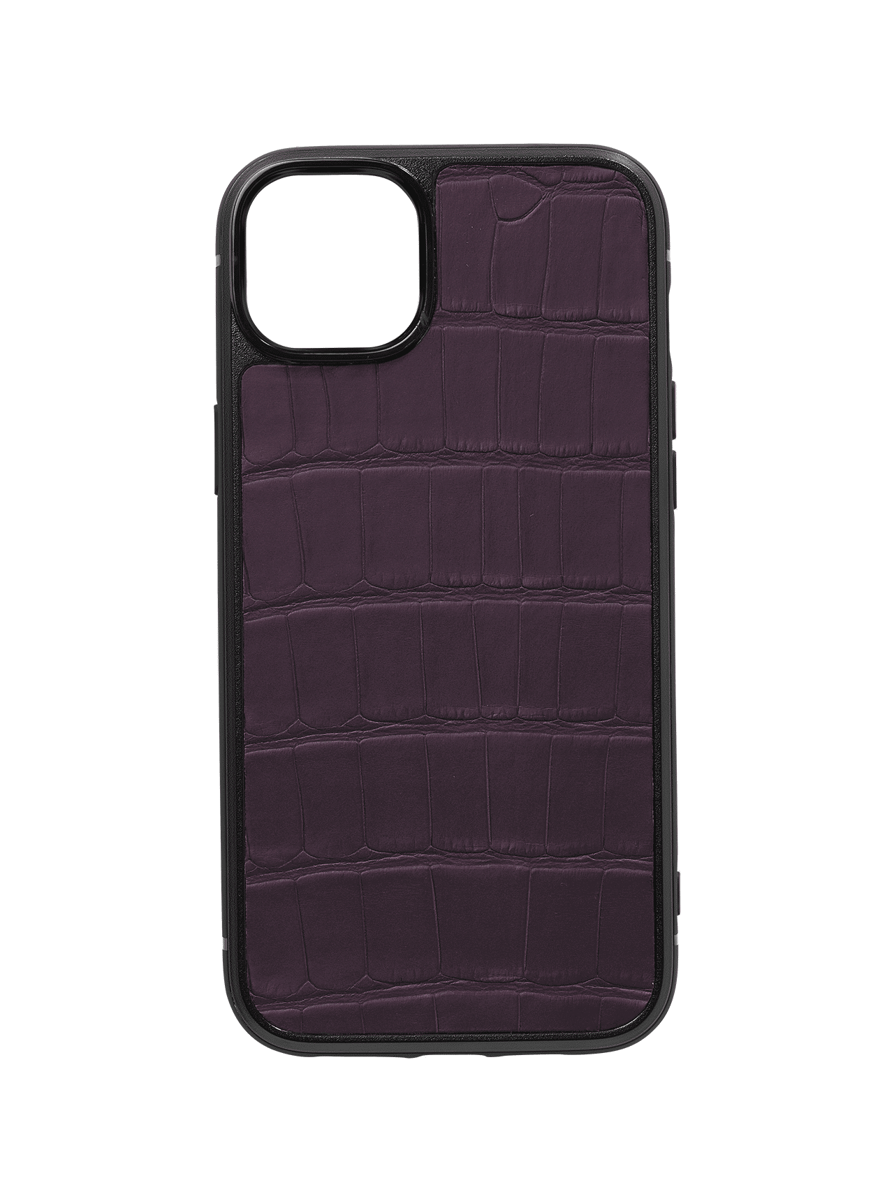 iphone case 14 leather crocodile purple