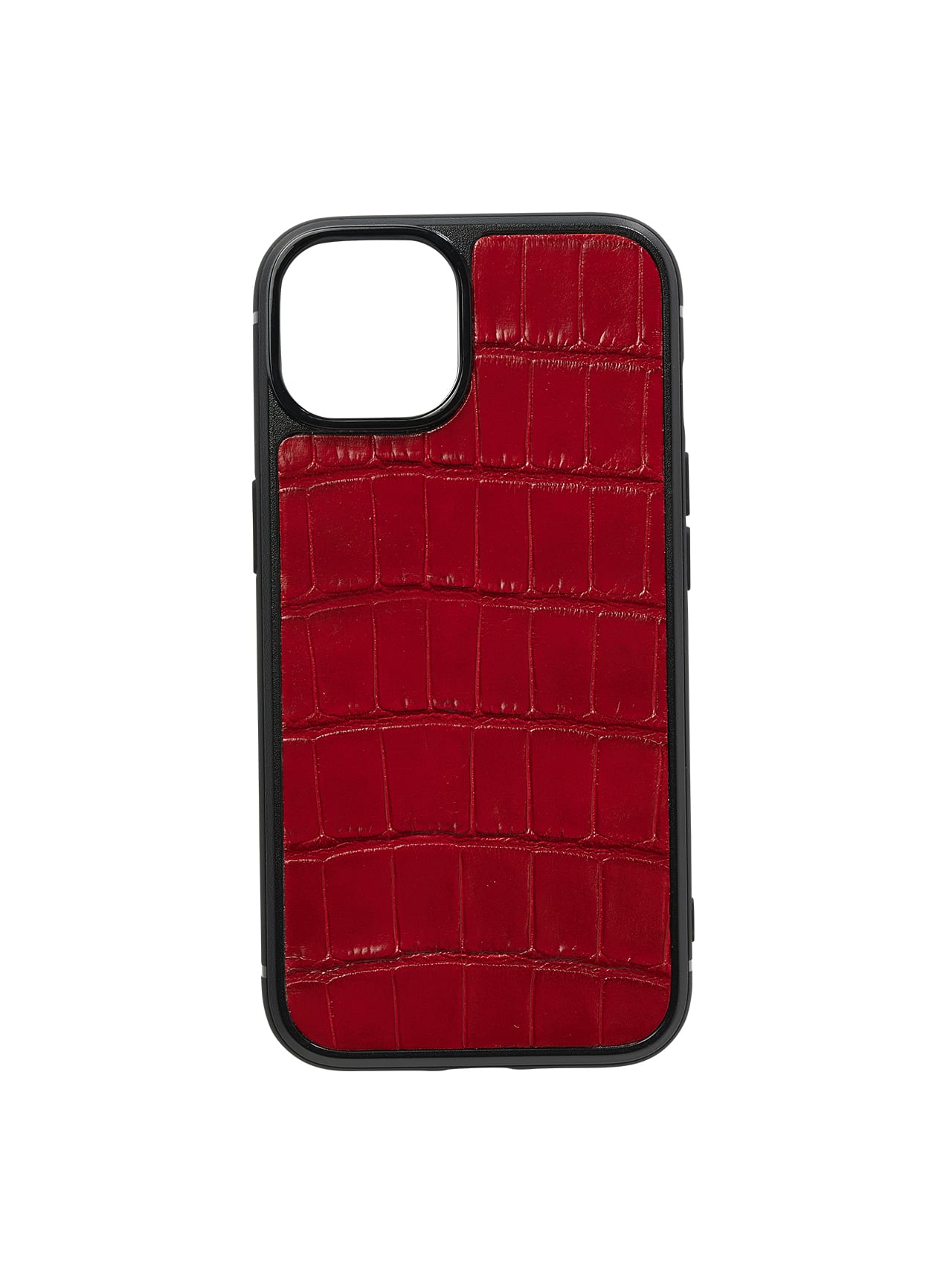 iphone case 14 leather crocodile red