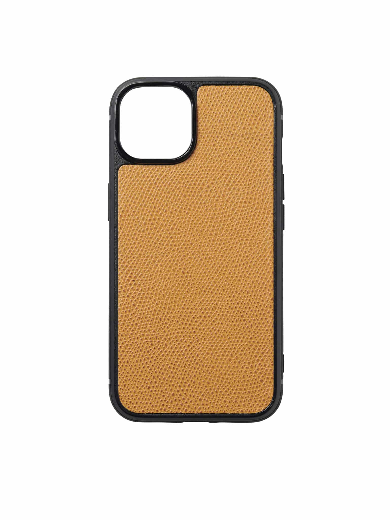 coque iphone 14 cuir veau marron clair