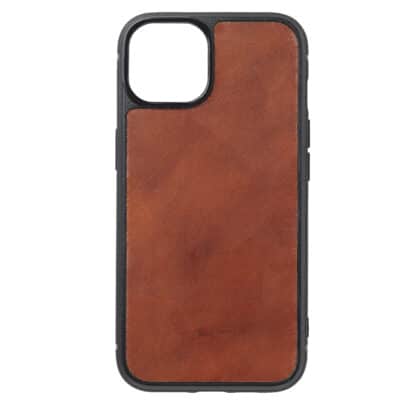iphone case 14 leather calf brown