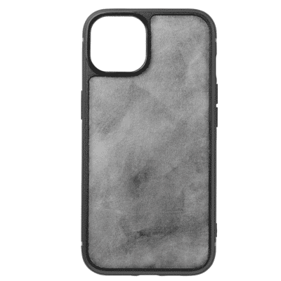 iphone case 14 leather calf grey