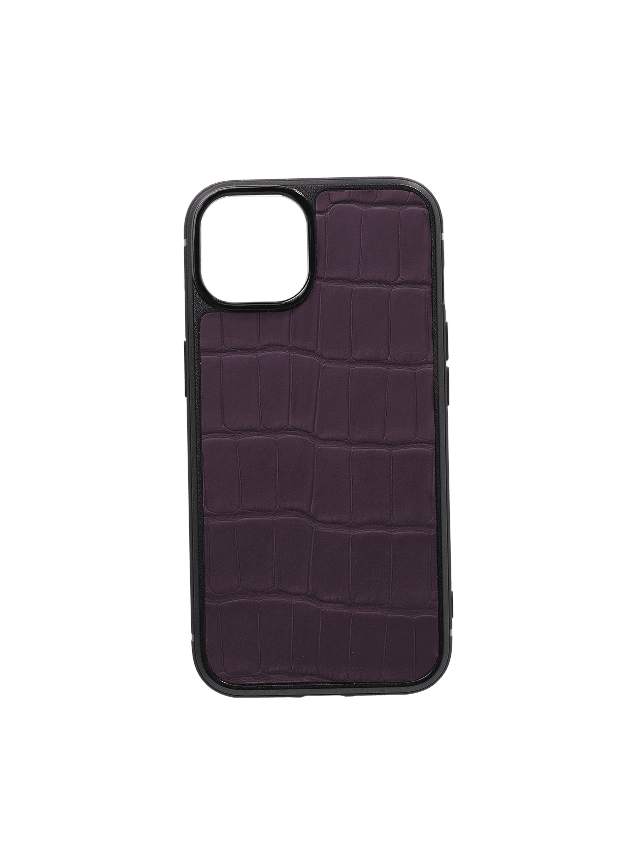 iphone case 14 leather crocodile purple