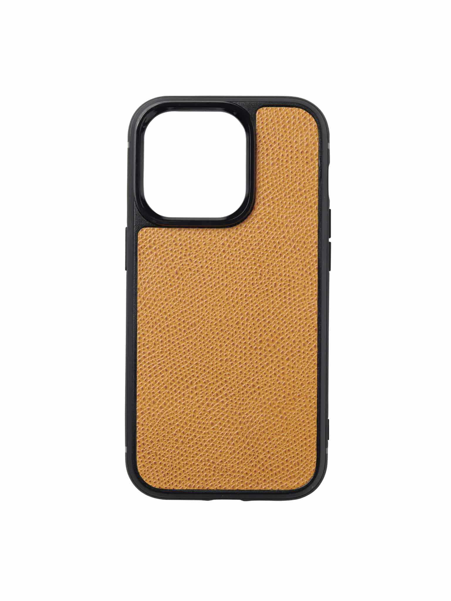 iphone case 14 leather calf light brown