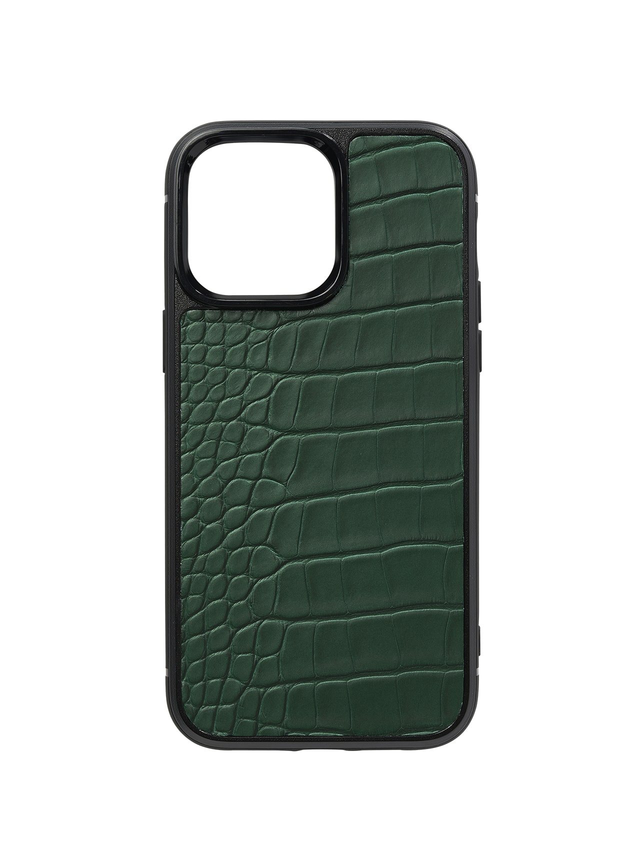 iphone case 14 leather crocodile green