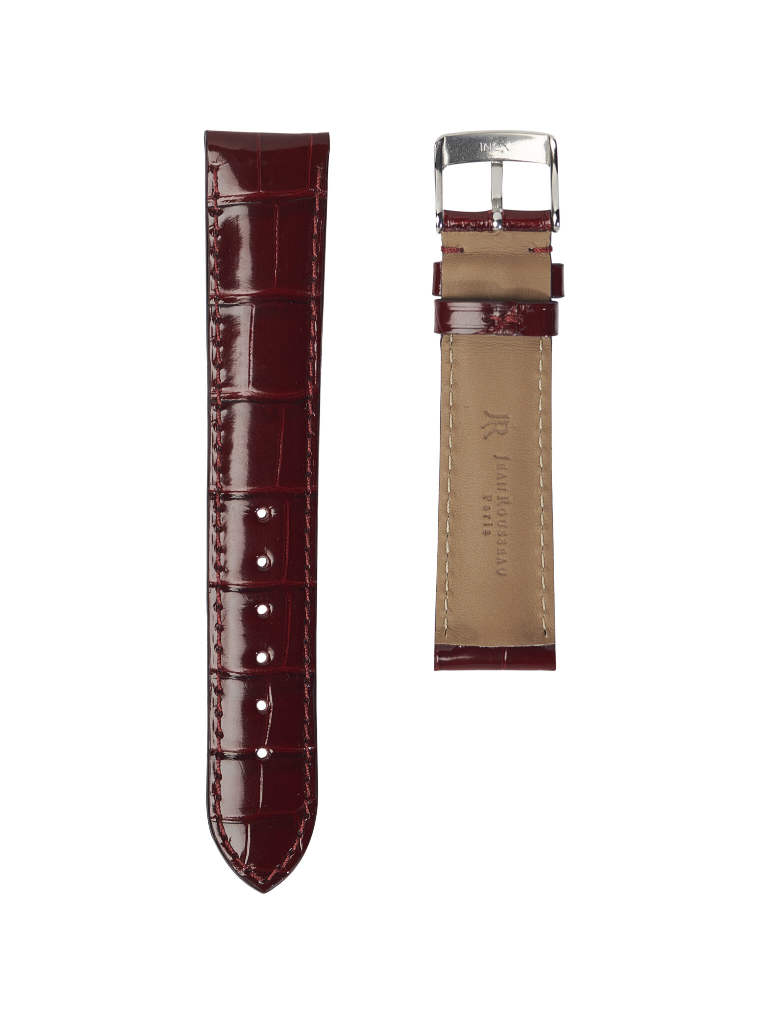 red leather valentine day watch strap