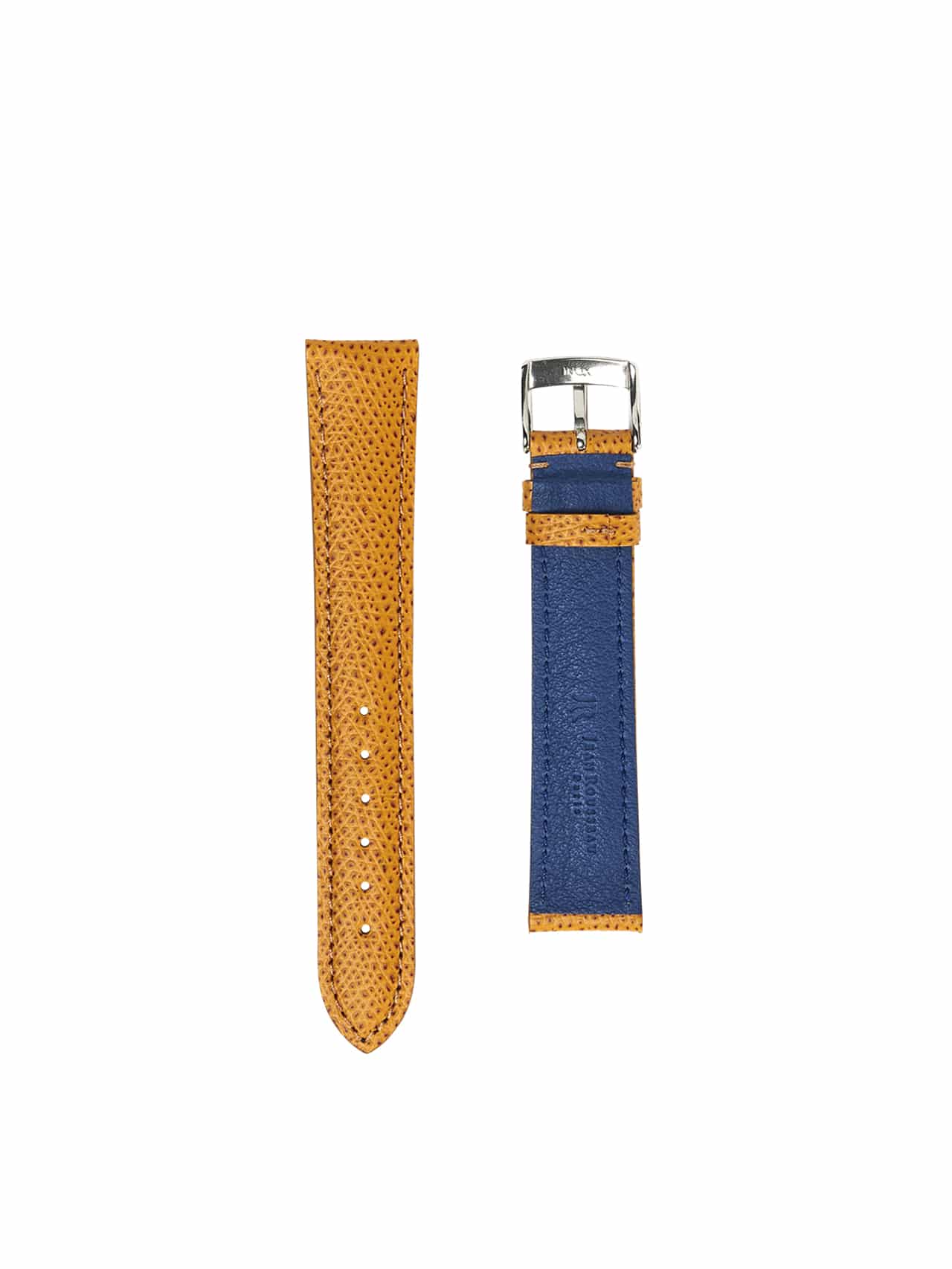 jean rousseau leather strap gold brown