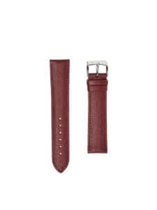 Watch strap burgundy embossed calf classic 3.5