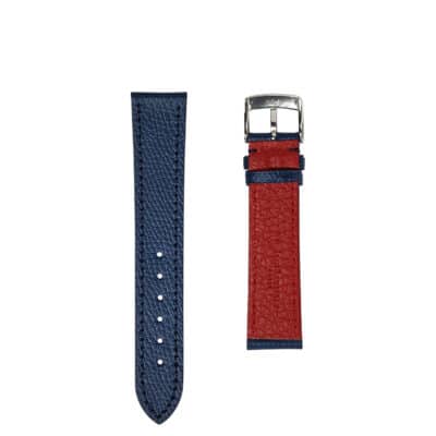 <span class="cat_name">Bracelet Flat</span><br><span class="material_name">Veau grainé</span><br><span class="color_name">Bleu-marine</span>